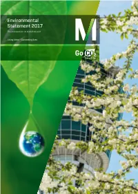 Environmental Statement 2017 the Environment at Munich Airport
