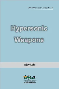 Hypersonic Weapons | 1