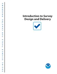 Introduction to Survey Design & Delivery