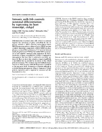 Intronic Mir-26B Controls Neuronal Differentiation by Repressing Its Host Transcript, Ctdsp2