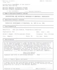 National Register of Historic Places Continuation Sheet