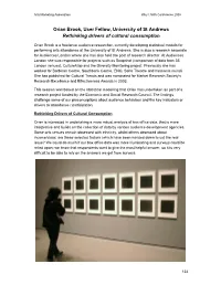 Orian Brook, User Fellow, University of St Andrews Rethinking Drivers of Cultural Consumption