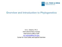 Overview and Introduction to Phylogenetics by Eric Stevens