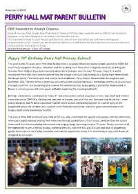 Perry Hall Mat Parent Bulletin