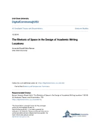 The Rhetoric of Space in the Design of Academic Writing Locations