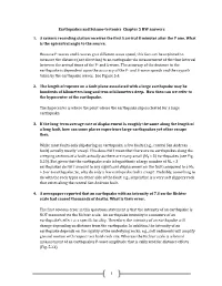 1 Earthquakes and Seismo-Tectonics Chapter 5 HW Answers 1. a Seismic