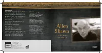 Allen Shawn ©2011 by Cynthia Locklin Assistant, for Making Possible the Piano Sonata No