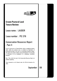 DOCDM-370059 Lauder CRR Updated Lizard Info.Doc RELEASED UNDER the OFFICIAL INFORMATION ACT