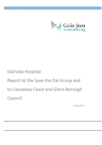 Eport to the Save the Dal Group and to Causeway Coast and Glens Borough Council