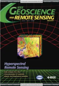 Hyperspectral Remote Sensing 6 Data Analysis and Future Challenges by José M