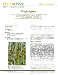 Puccinia Triticina (Wheat Leaf Rust) Yuan Chai1, Darren J