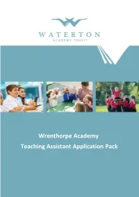 Wrenthorpe Academy Teaching Assistant Application Pack