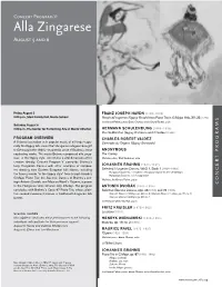 Alla Zingarese August 5 and 6
