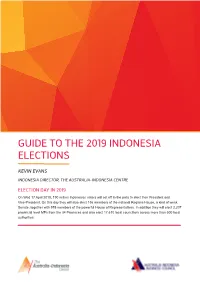 Guide to the 2019 Indonesian Elections