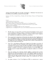 TAS 2012/A/2862 FC Girondins De Bordeaux C