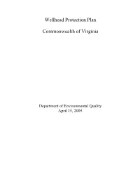 Wellhead Protection Plan, Commonwealth of Virginia