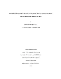 A Multi-Faceted Approach to Characterize Acid-Sulfate Alteration Processes in Volcanic