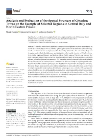 Analysis and Evaluation of the Spatial Structure of Cittaslow Towns on the Example of Selected Regions in Central Italy and North-Eastern Poland