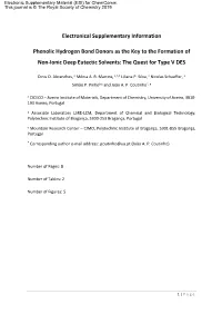 Electronical Supplementary Information Phenolic Hydrogen