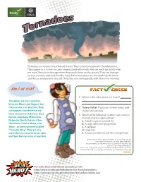 FEMA Tornadoes Fact Sheet