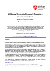 Middlesex University Research Repository an Open Access Repository Of