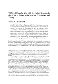 US Naval Plans for War with the United Kingdom in the 1890S: a Compromise Between Pragmatism and Theory