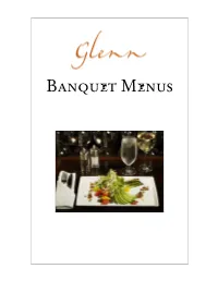 Banquet Menus