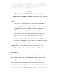Chapter 43 the Homelands of the Individual Transeurasian Proto