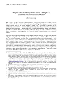 Lawyers' Uses of History, from Entick V Carrington to Smethurst V