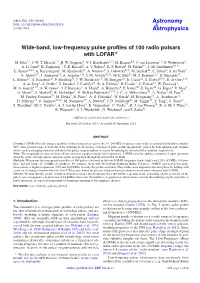 Wide-Band, Low-Frequency Pulse Profiles of 100 Radio Pulsars With