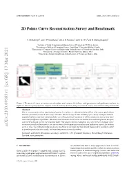 2D Points Curve Reconstruction Survey and Benchmark
