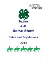 4-H Horse Program Objectives