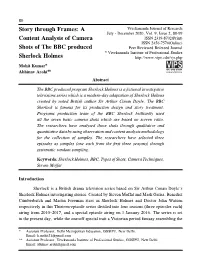 A Content Analysis of Camera Shots of the BBC Produced Sherlock Holmes Review of Literature