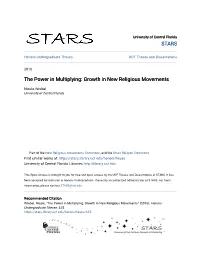 Growth in New Religious Movements