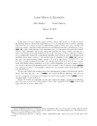 Large Minors in Expanders