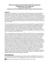 (REEF) Monitoring of the Artificial Reef Gen