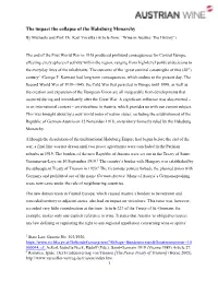 The Impact the Collapse of the Habsburg Monarchy by Michaela and Prof