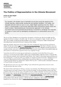 The Politics of Representation in the Climate Movement