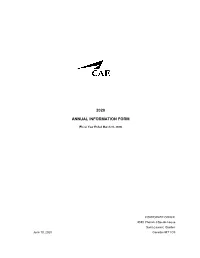 2020 Annual Information Form