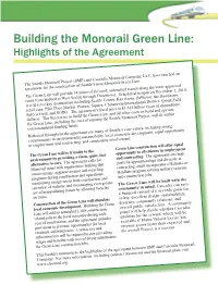 Building the Monorail Green Line: Highlights of the Agreement