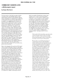 COMBE HAY CAISSON LOCK a BIAS Project Report by Angus Buchanan