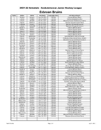 Estevan-Bruins-Schedule-20210710.Pdf