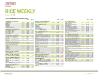 RICE WEEKLY February 26, 2021