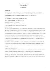 1 English Package Insert BCG VACCINE (Freeze-Dried)