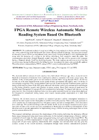 FPGA Remote Wireless Automatic Meter Reading System Based on Bluetooth