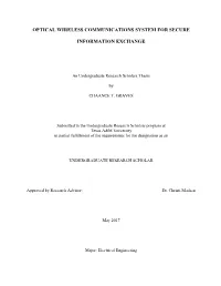 Optical Wireless Communications System for Secure