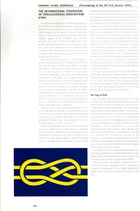 Report on the FIAV General Assembly