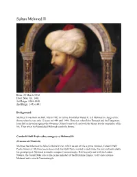 Sultan Mehmed II
