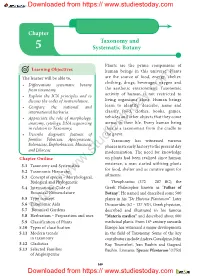 Taxonomy and Systematic Botany Chapter 5