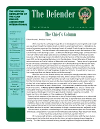 The Chief's Column